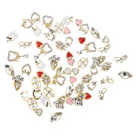 Vaguelly 60pcs Baroque Style Nail Charms DIY Nail Art Ornaments for Elegant Manicure Designs for Weddings Parties and Everyday Use Easy Application for Unique Styles