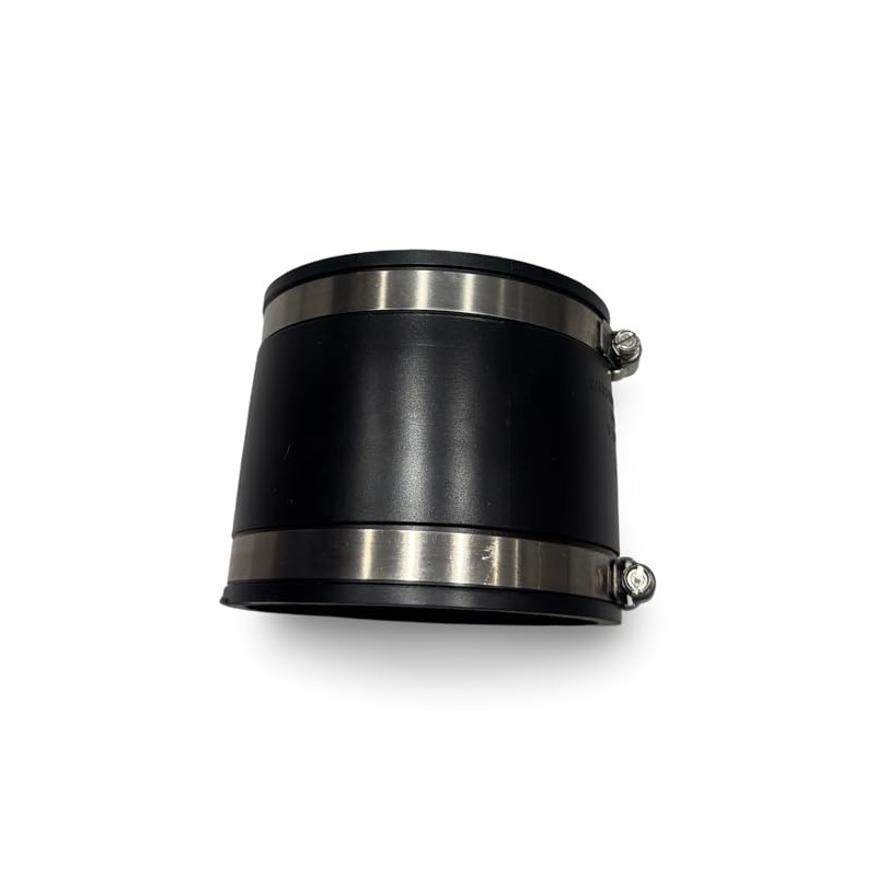 Aqua Universe 4" Flexible Rubber Connector 130x130x100mm with Hose Clips