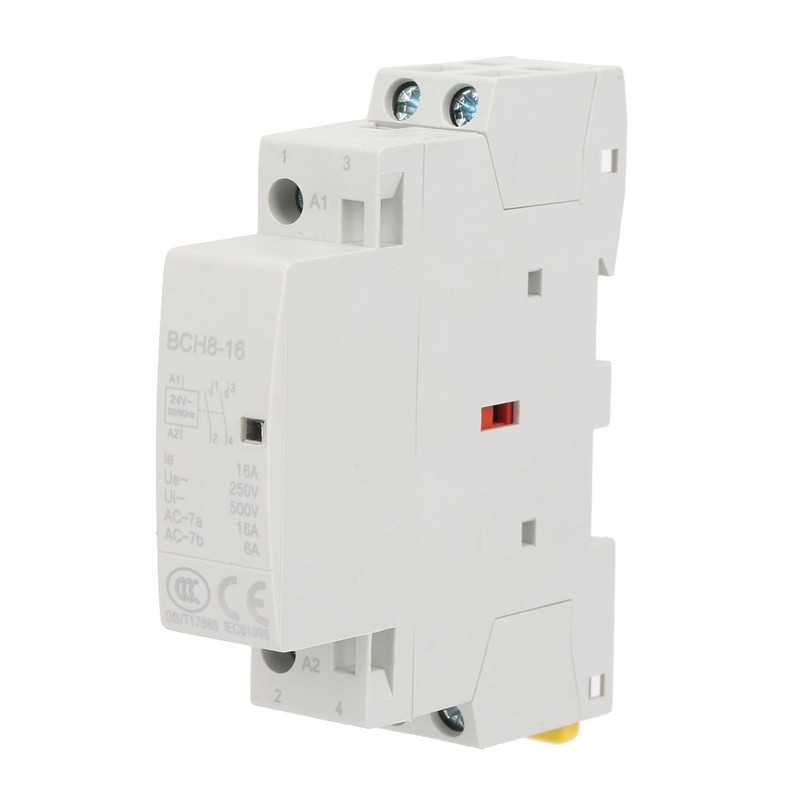 2P 16A 24V 1NO 1NC 50/60HZ Din Rail Household AC Contactor