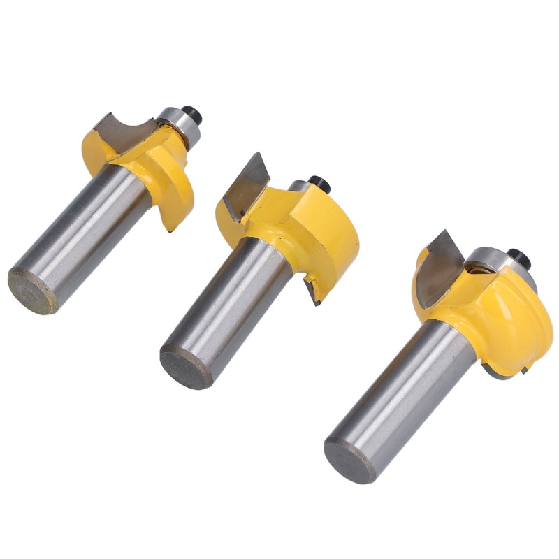 3Pcs Shaker Door Router Bit Set Premium Blade Durable Rustproof