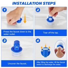 Collapsible Water Container, 1.3Gal BPA Free Food Grade Clear Plastic Water Jug With Spout for Sport Camping Riding Hiking, Foldable Emergency Water Bottle (5L)