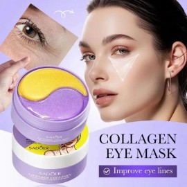 Parches Hidrogel Para Eliminar Ojeras Sadoer De Colágeno Lavanda Día/noche