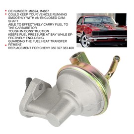 Mechanical Fuel Pump, Mechanical Fuel Pump Automotive Replacement M6624 High Fuel System Pump Replacement for Chevy 350 327 383 400,fuel pump