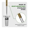 Long Handled Bulb Planter Tool, 37'' Bend-Proof Stainless Steel Bulb