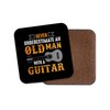 1 x DestinationVinyl Funny Old Man Guitar Coaster - Father's