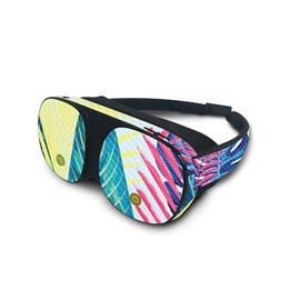 MightySkins Carbon Fiber Skin Compatible with HTC Vive Flow - Summer Vibes | Protective, Durable Textured Carbon Fiber Finish | Easy to Apply