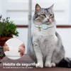 JESWO Collares para Gato, Airtag Cat Collar Holder, Ultra elástico