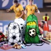 CACSO 12 Pcs Soccer Party Bags,Soccer Drawstring Bags,Drawstring Backpack Party