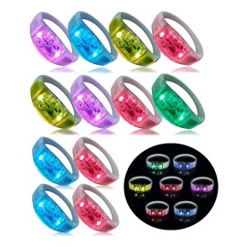 Pulsera De Fiesta Led Neón 12 Piezas