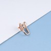 Cybche Boho Crystal Star Nose Ring Gold CZ Star Fake