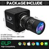 ELP Global Shutter USB Webcam - 1080P 90fps, Manual Zoom,