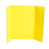 Yellow Tri-fold Display Board, Corrugated Cardboard, 32 x 48 inches