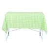 Table Cover, Tablecloth, Waterproof for Home Restaurant(Green Grid)