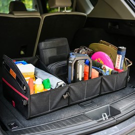 URBANTRANSIT Trunk Organizer, Heavy Duty Car Cargo Organizer, Folding Compartments, Ideal for Storing Car Accessories, Grocery, Kid Sports Gear, Camping Items