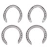 Ausla Aluminiumlegierung Horseshoe Kit 4pcs Anti -Slip -Renn Accessoire mit