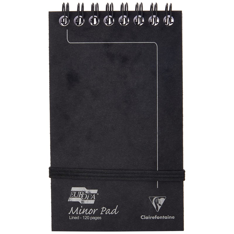 Clairefontaine Europa Minor Notepad Wirebound Elasticated Ruled 80 gsm 120