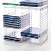 Unbranded Stackable Clear Plastic CD Organizer with Rubber Feet |