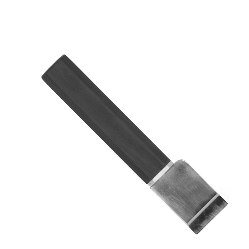 Leather Cutting Knife Stainless Steel Incisive Blade Wooden Handle Glossy