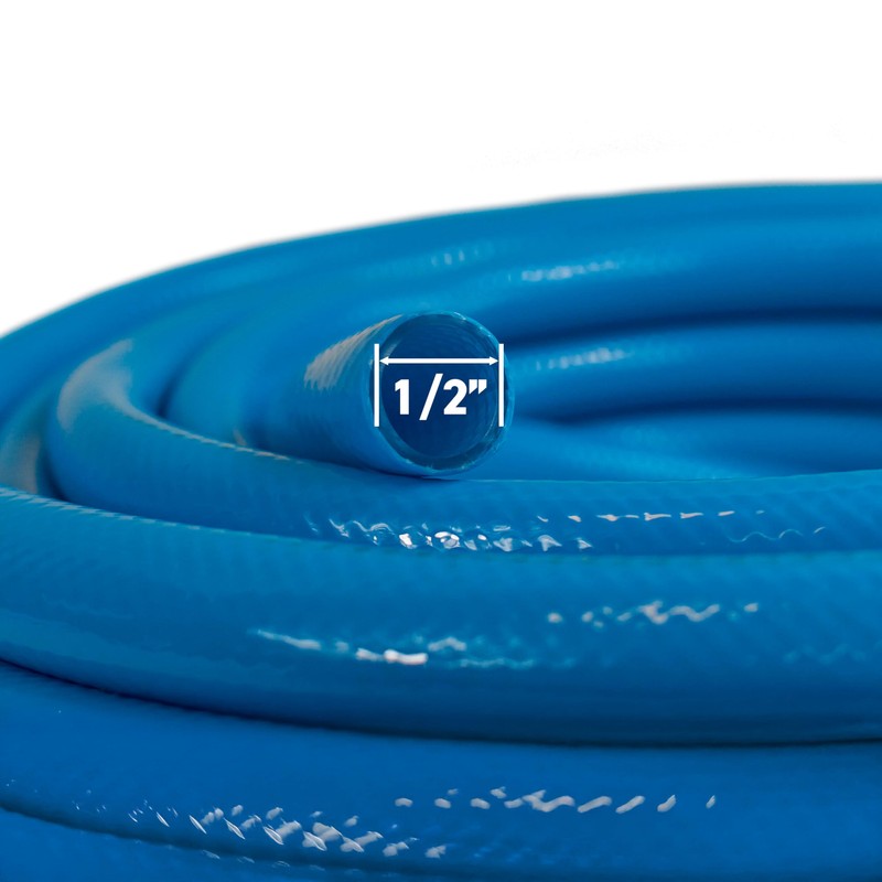 Food Grade Blue 1/2" Flexible Reinforced Water Pipe for Caravan/Camping/Drinking