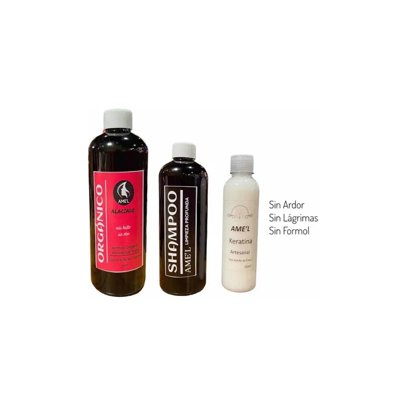 Kit Alisado Orgánico. Sin Formol. 1 Lt