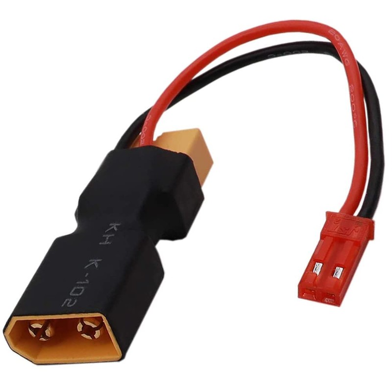 XT60 Male to Female Connectors with JST Female in-line Lipo
