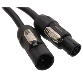 CablesOnline, 3ft 14AWG Stage Lighting Fixture Male to Female True1 PowerCon-Compatible Power-Through Jumper Cable, PC-KT603
