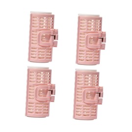 BIUDECO 4pcs Women Bang Roller Clips Self Grip Hair Curling Rollers for Retro Waves and Air Bangs Durable Material Random Colors for Styling and Volume