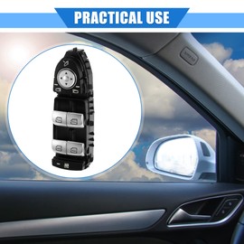 X AUTOHAUX Window Control Switch Compatible for MERCEDES, Durable Plastic Black