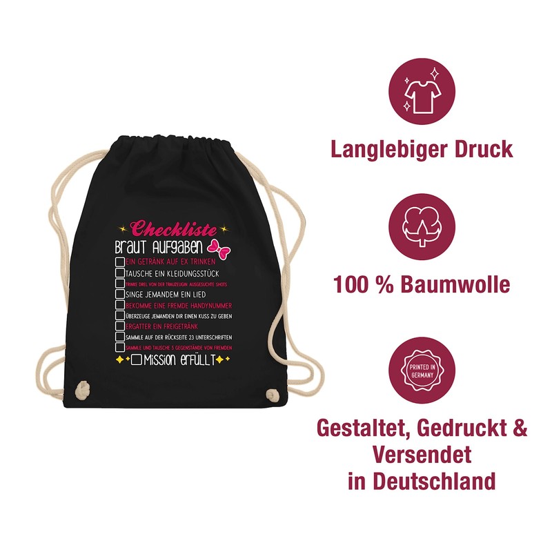 Shirtracer - Gym Bag Backpack - Bachelor Party Women -