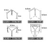 KALUGII Titanium Trivet TG-3P for Alcohol Stoves, Load Capacity UPver,