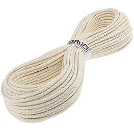 Kanirope® Baumwollseil COBRAID 4mm 50m Farbe Cremig Weiß 8-fach geflochten