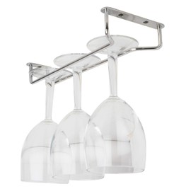 Glass Hanger 10" CHROME c/w 3 screws