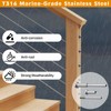CELYND Invisible Cable Railing Kit - 50 Pack 1/8" T316