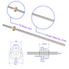 iYueMps 200 mm Linear Shaft T8 Threaded Spindle Vertical Set,