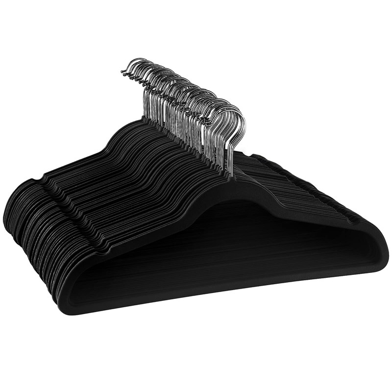 Elama Hangers Heavy Duty Clothes Hanger Set, Black