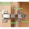 elysain Lazy Susan Corner Hinge Clip-on 165 Angle Cabinet Hardware