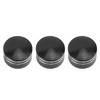 10PCS Motorcycle Head Bolt Cover CNC Aluminum Black Round Grooved