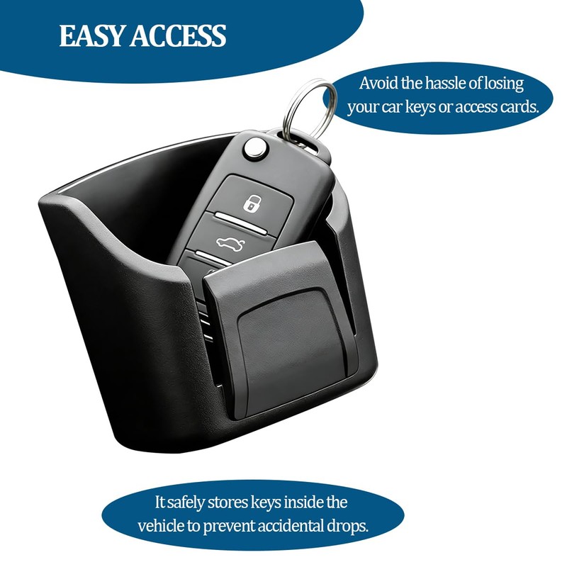 Norkmdi Car Key Fob Holder, Multifunctional Vehicle Dashboard Key Remote