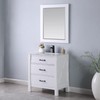 Altair Design Maribella 28" Rectangular Bathroom Wood Framed Wall Mirror