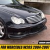 ZTT Front Bumper Lip Side Skirt For Mercedes W203 C320