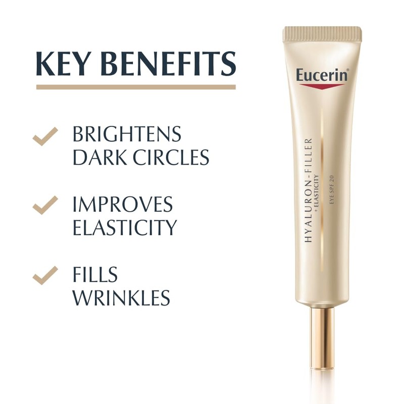 Eucerin Hyaluronic Filler + Elasticity Contorno Ojos SPF15+ 15 ml