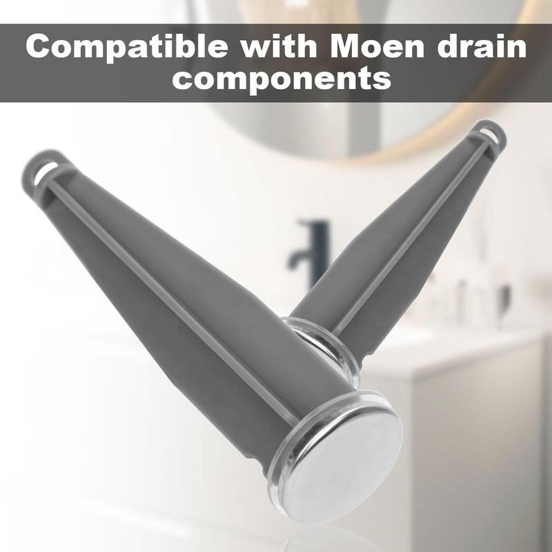 2pcs Bathroom Sink Pop Up Stoppers, Chrome Plug Bathroom Sink