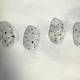 ˡᴬᴺᵀᶤˡ Cow Chunk Handmade Nail Tips - Oval / ˡᴬᴺᵀᶤˡ 카우 덩어리 수제네일팁 - 오발