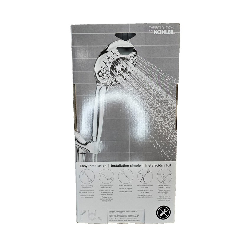 Kohler R75566-G-CP Enlighten Multi-Function Hand Shower Head - Polished Chrome