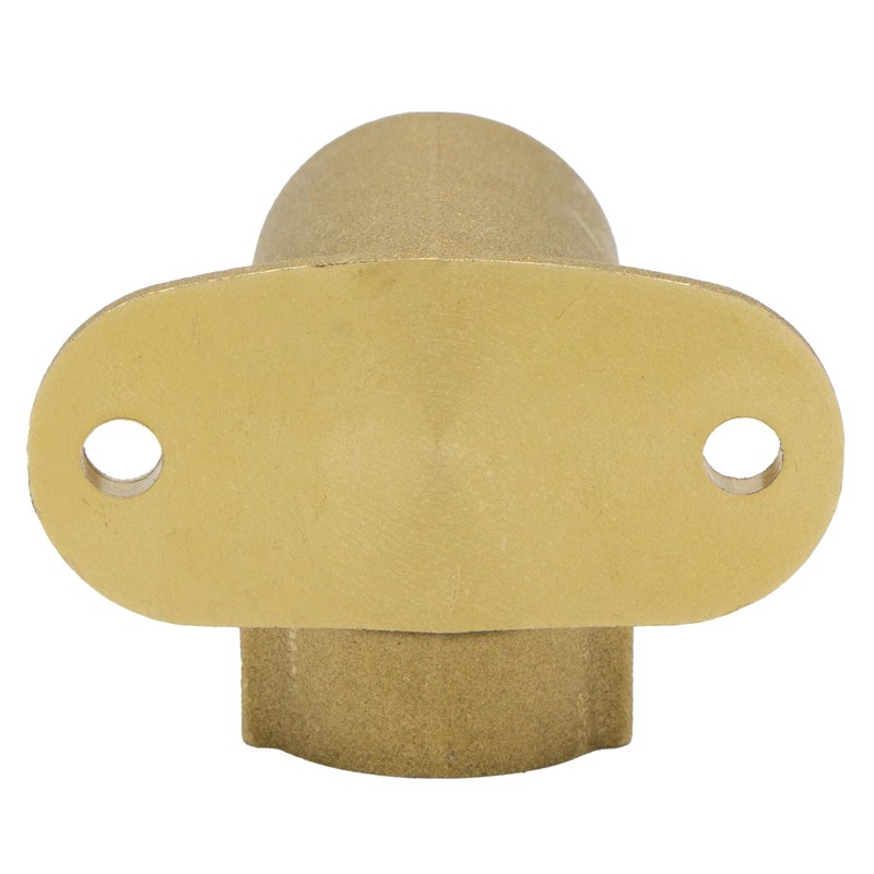 VARIOSAN 16393 Wall Plate 3/4 Inch 90° Wall Angle Brass