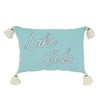 SARO LIFESTYLE Lake Side Serenity Throw Pillow Cover