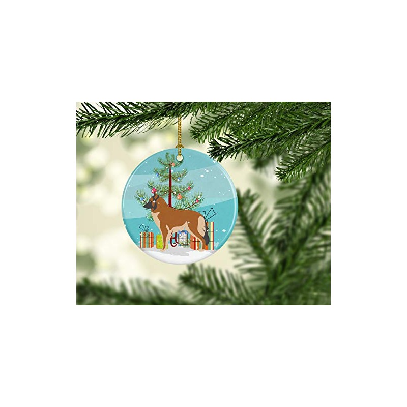 Belgian Tervuren Christmas Ceramic Ornament