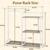Purse Organizer for Closet, Large Capacity Purse Rack with 2