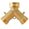 Garden Hose Splitter 2 Way Heavy Duty, Outdoor Faucet Splitter