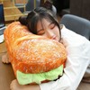 Hamburger Throw Pillow Multi Purpose Plush and PP Cotton Back